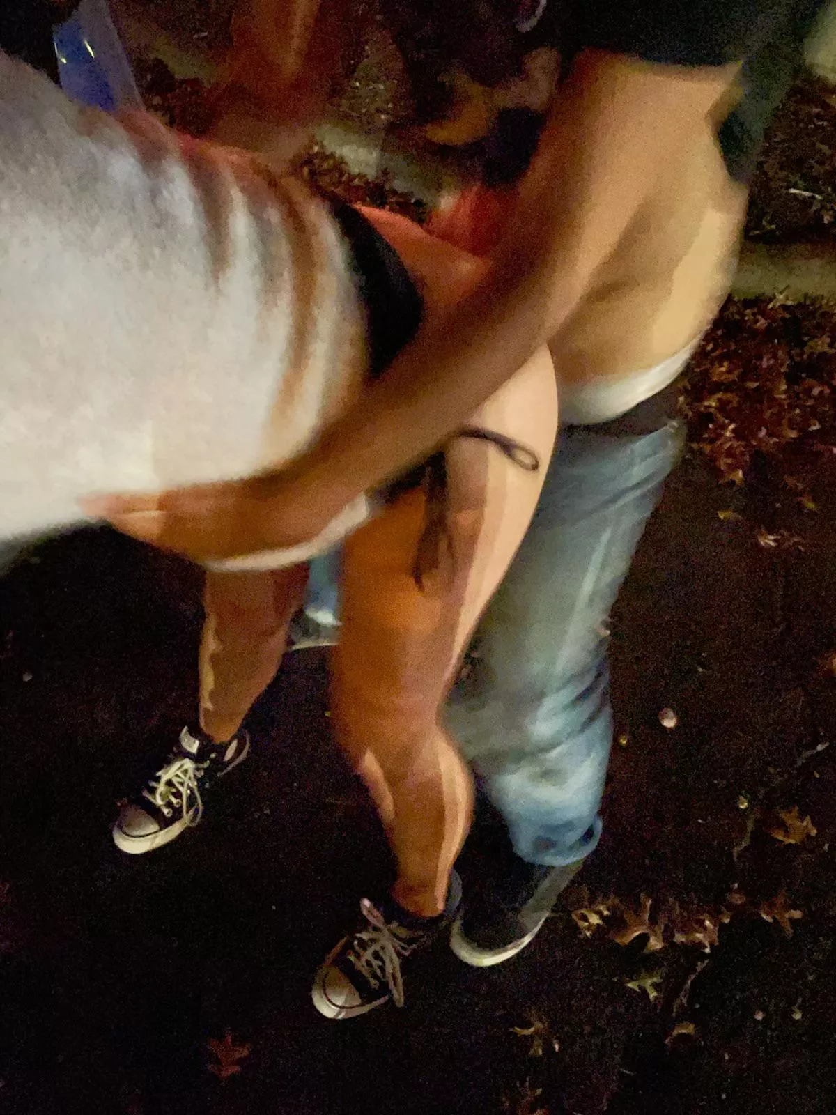 It’s a little blurry, but we were preoccupied 😈 I managed to get three loads from three different guys in a parking lot while my boyfriend watched 😈
