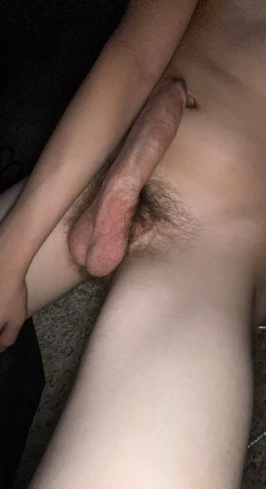 Let me slide it up to your belly button from the inside