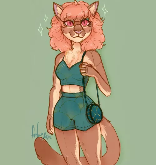 My fursona Pom 💖 art by me @Fernfaun2016