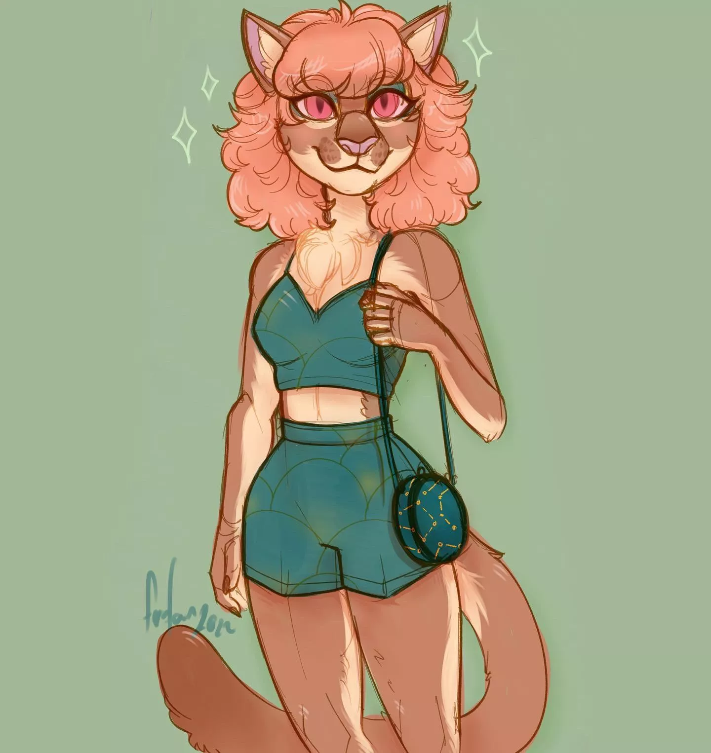 My fursona Pom 💖 art by me @Fernfaun2016