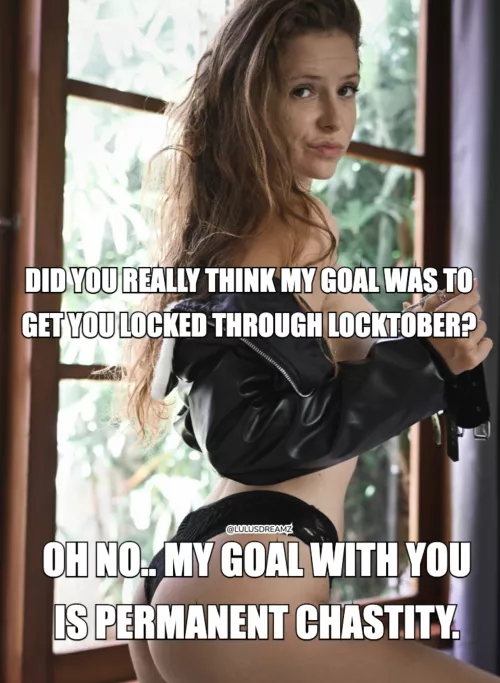 My goal with you is permanent 😈