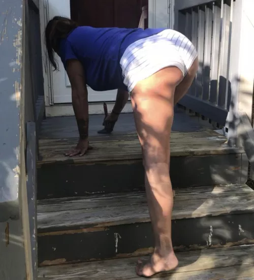 My wife told me she was going to help with a neighbors deck. Wait, I think she said deck…..