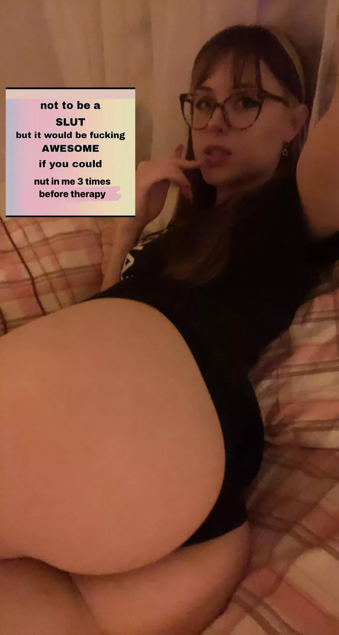 not to be a slut but….