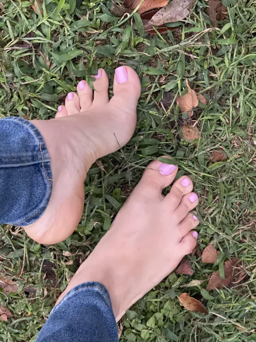 Outside early this morning before the rain hit. This lighting was perfect.