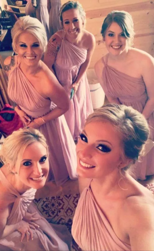 perfect, real bridal party