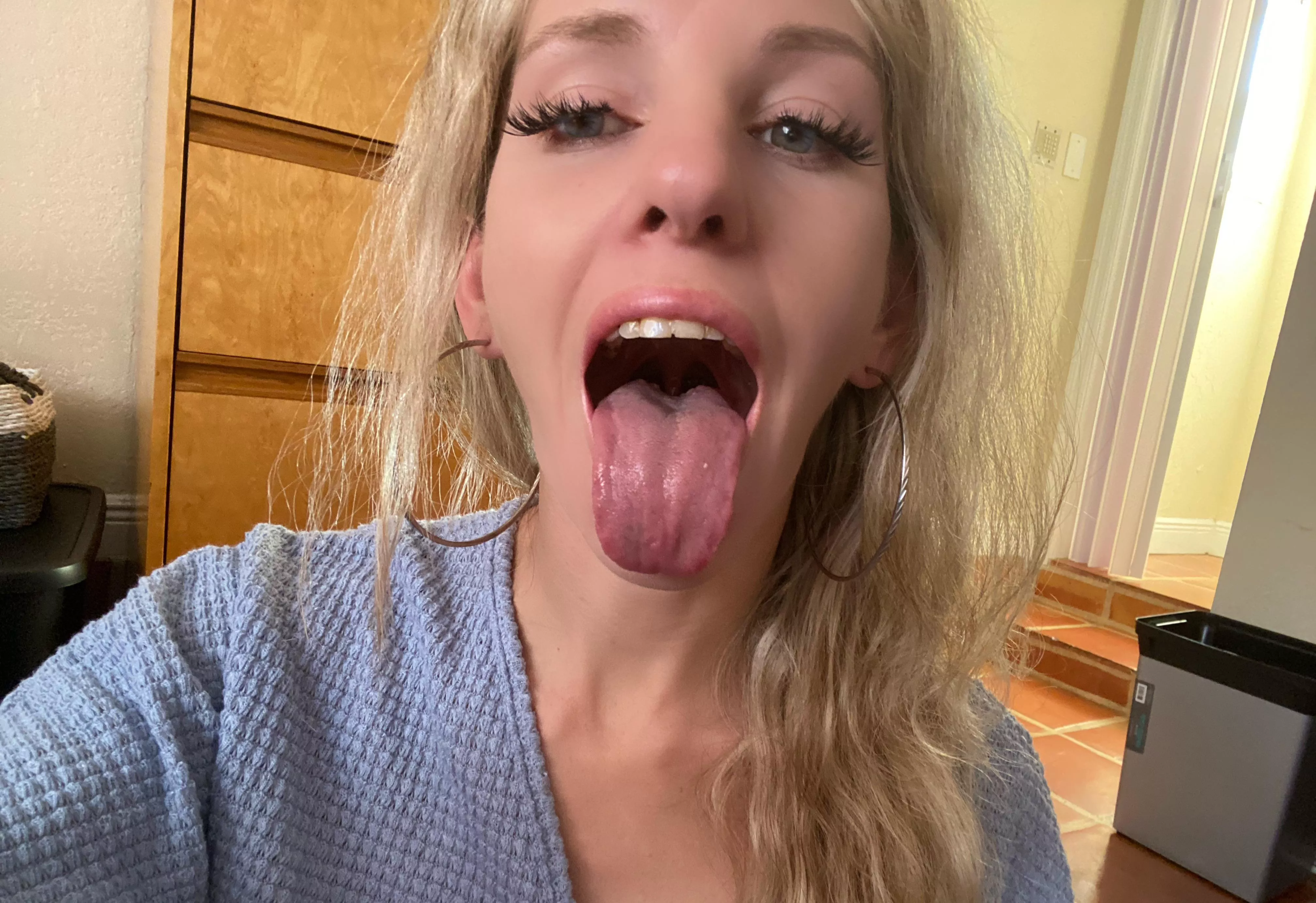 Rocking out with my tongue out