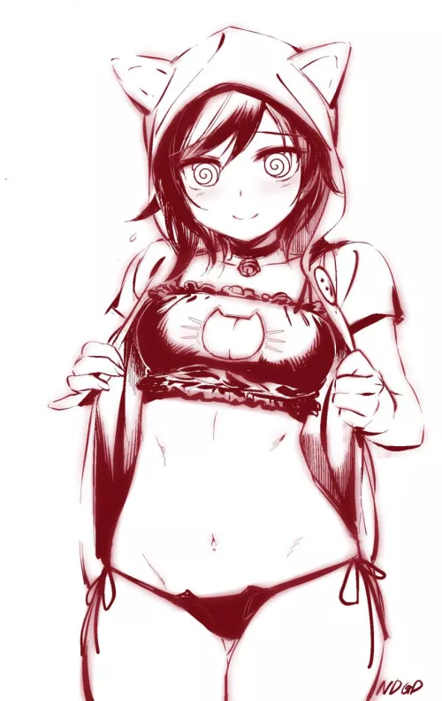 Ruby’s a good girl for her Master. (Art by ndgd)