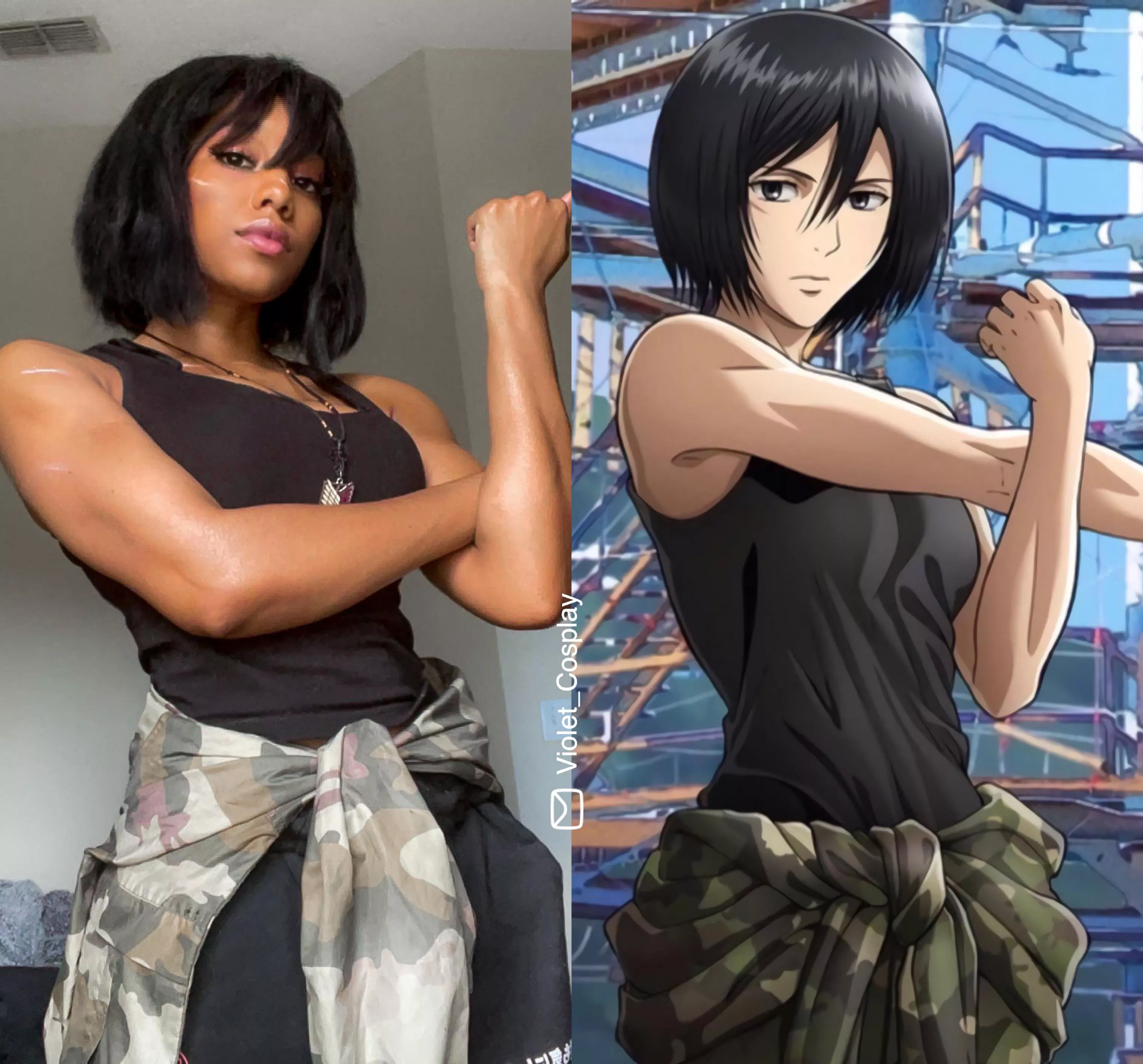 (SELF) “Ereh” Mikasa cosplay by violet_cosplay