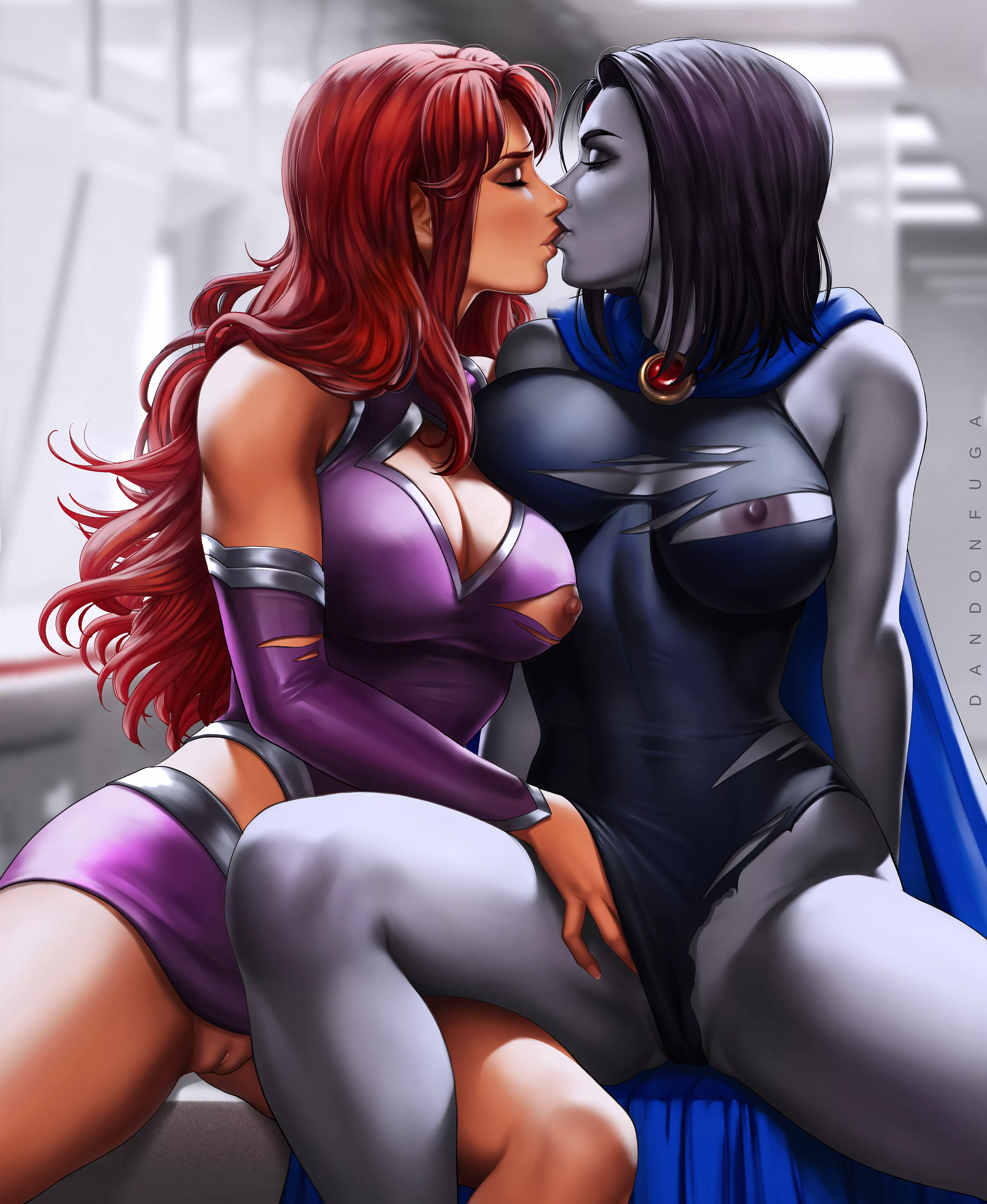 Starfire And Raven Love (Dandon Fuga ) [DC]