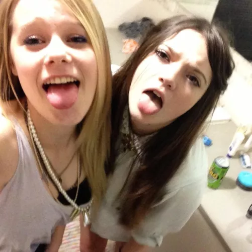 These two have their tongues out waiting