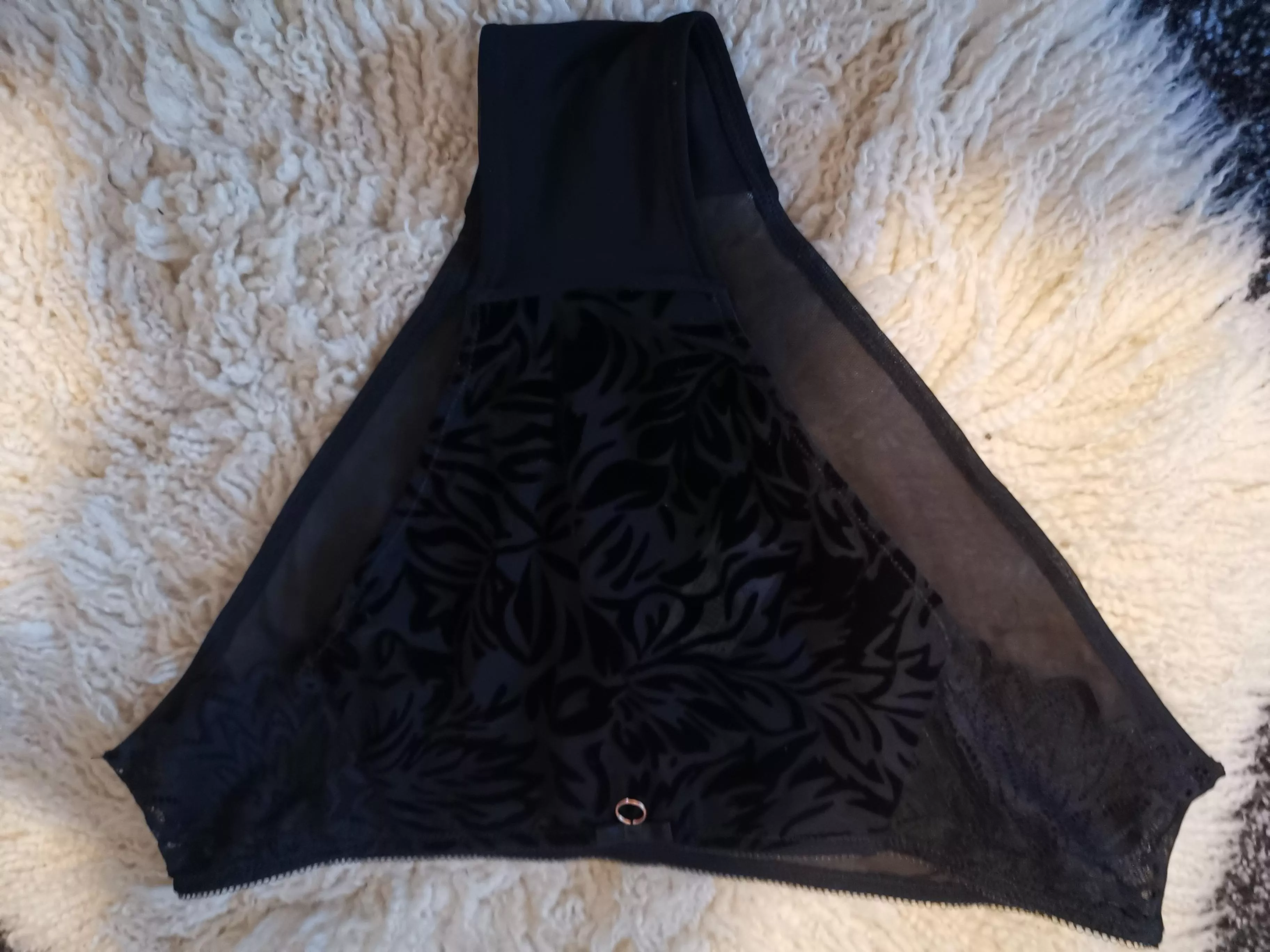 tonight's panties looking forward to them rubbing on my cock