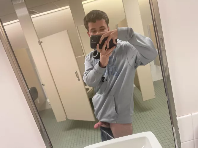 Took this photo real quick. Going to go fap in the stall after I post this.