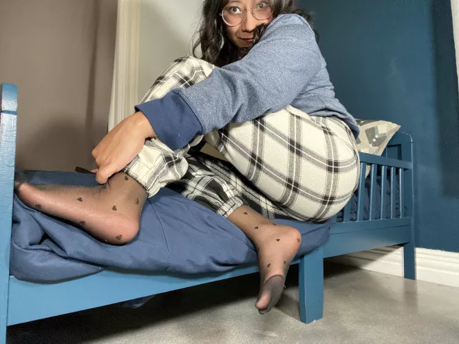 Wearing tights under my pjs