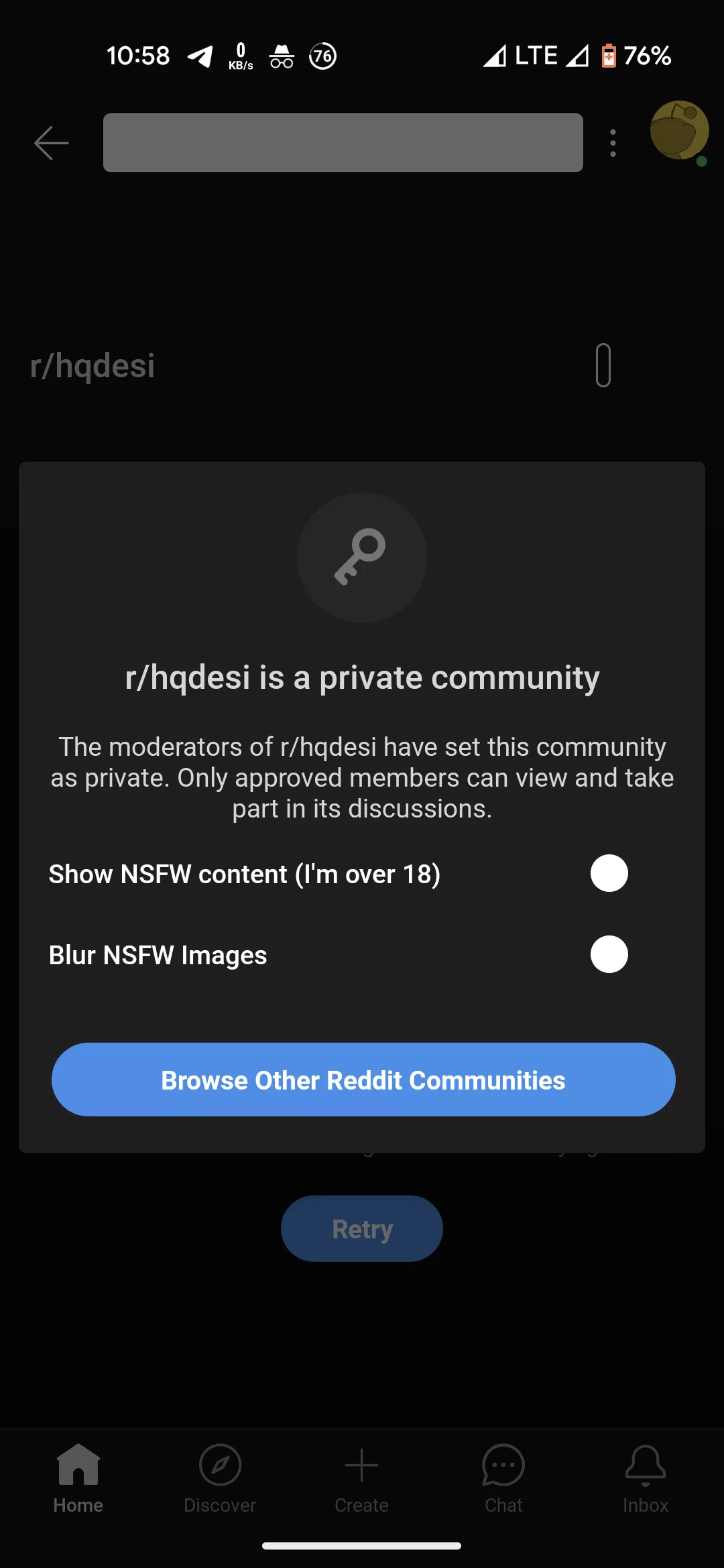 what is this? someone help can't access any of the old NSFW desi contents