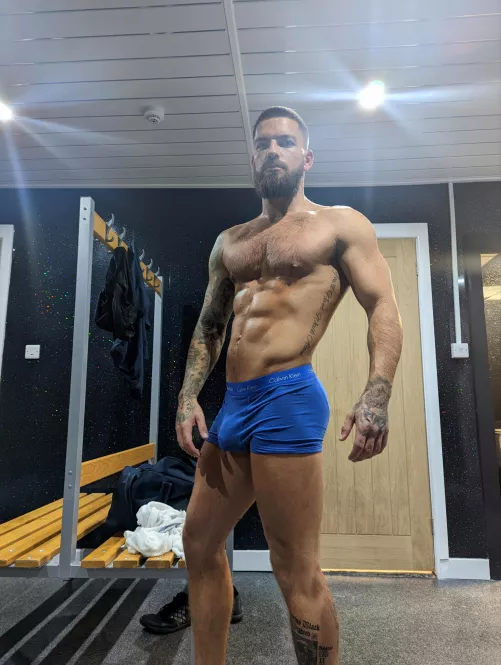 Workout done. Time for a shower...