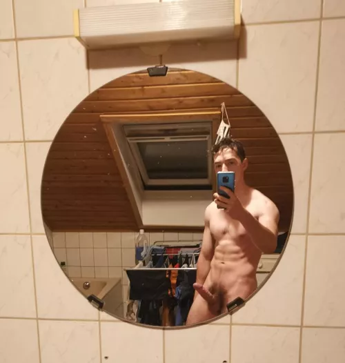 27, rarely traditionally masculine, but I do like showing my dick