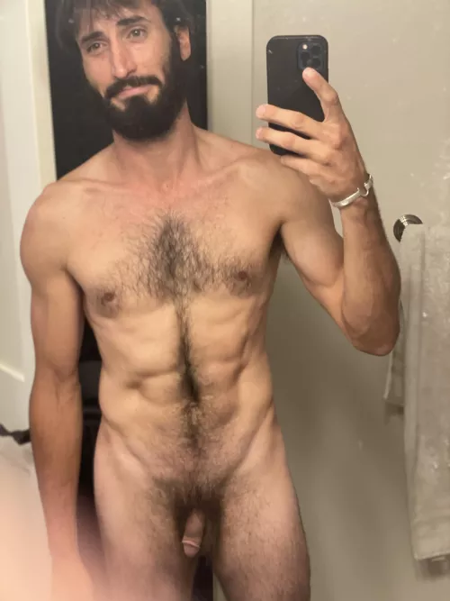 33then, 34now 5’10” 155ish naked we come in, and naked we are. It is good to be ok with ourselves.