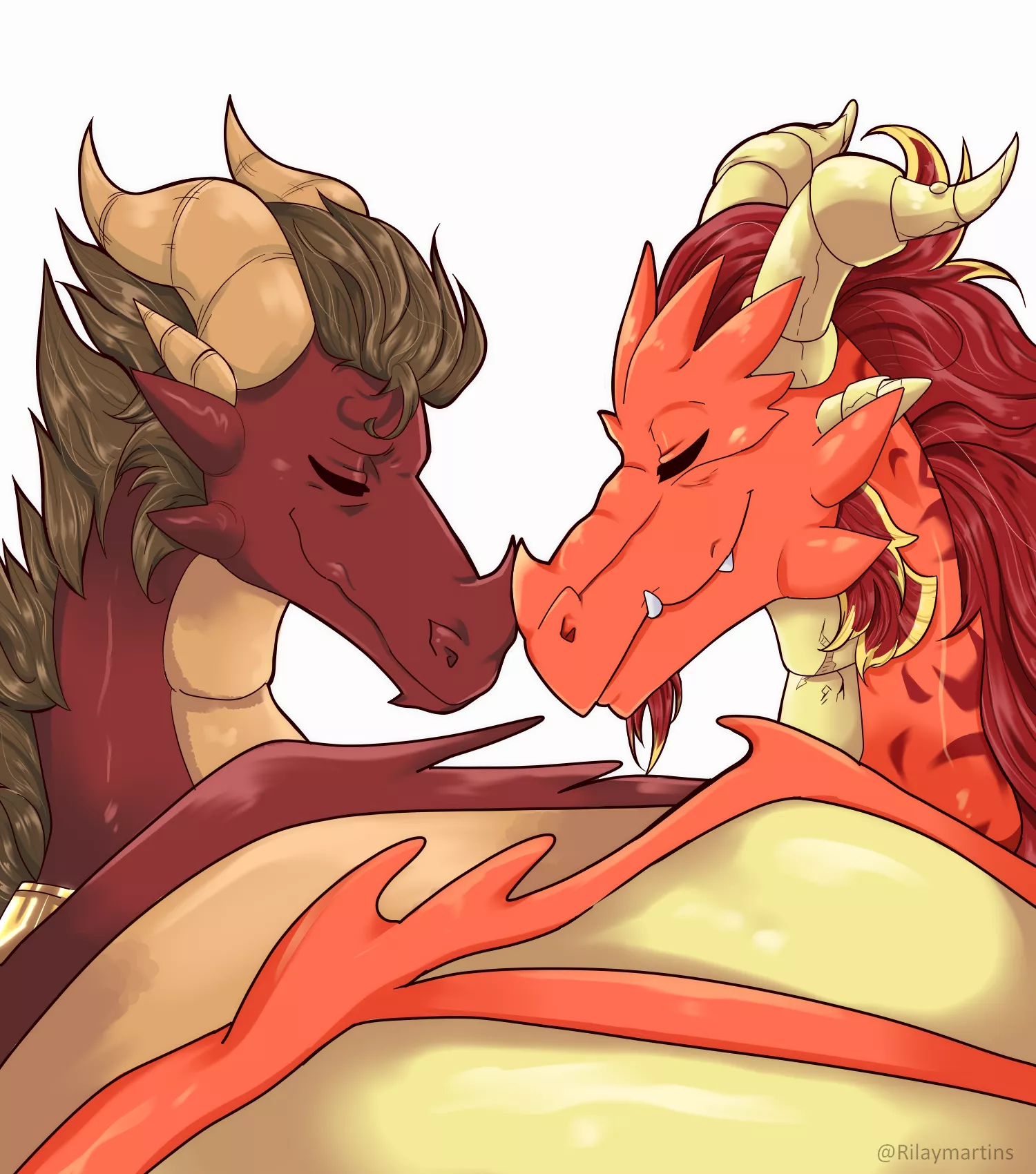 (Art by me) Home is where I am when I'm with you! family Dragon commission work for Noven on Facebook