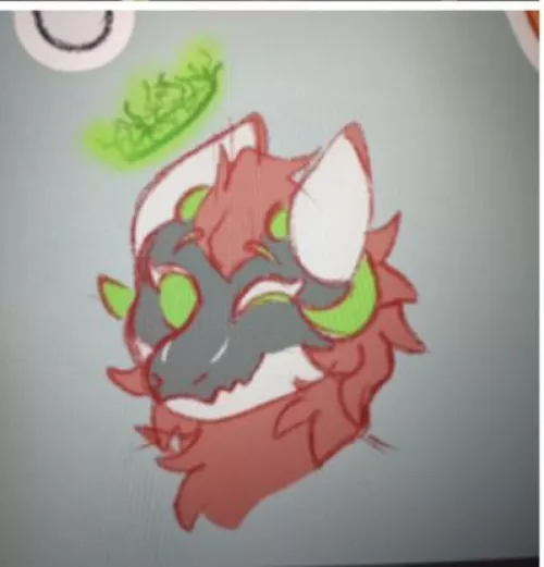 Art that I made of my own persona her name is atom