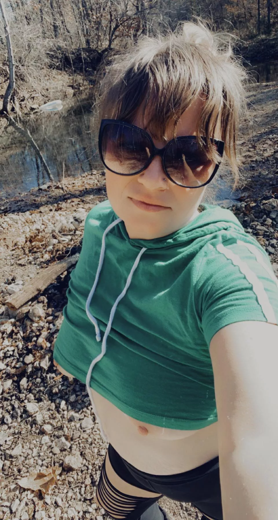 Beautiful day to have my tits out (f)