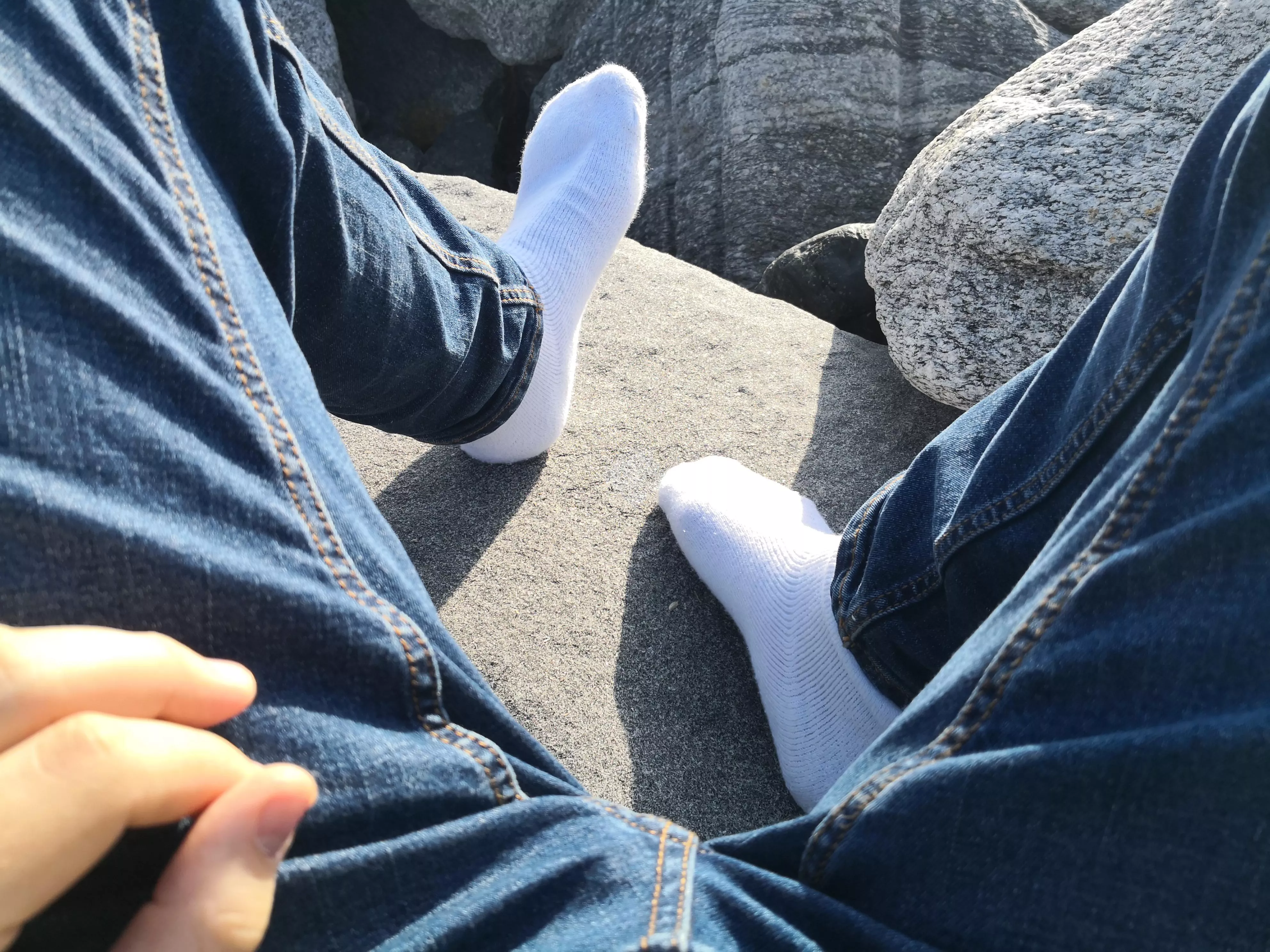 Best drink for the beach? Socks on the rocks 😜🦶🏻🧦💦