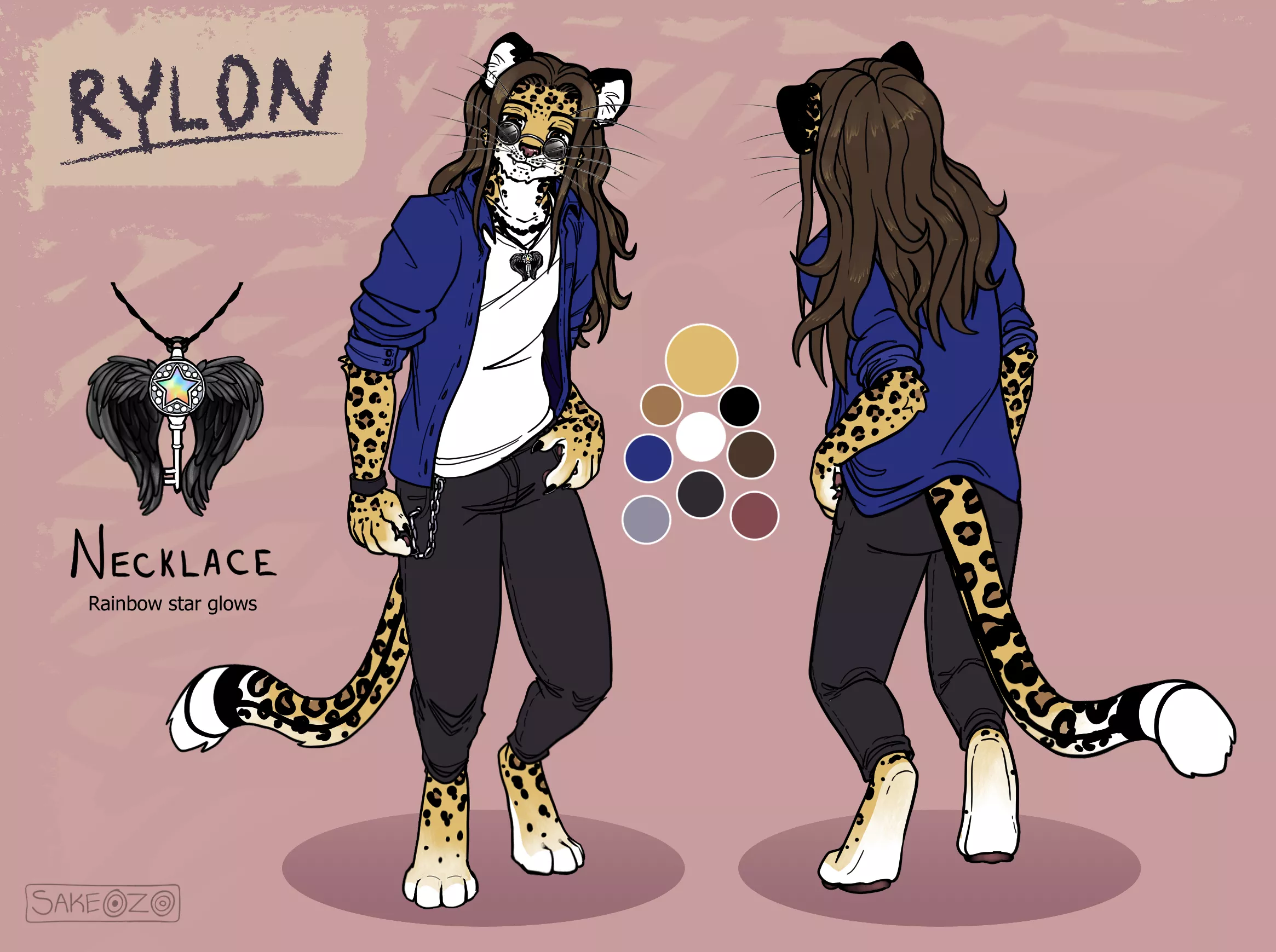 Commission for RylonTheLeopard (Art by Sakeozo, me!)