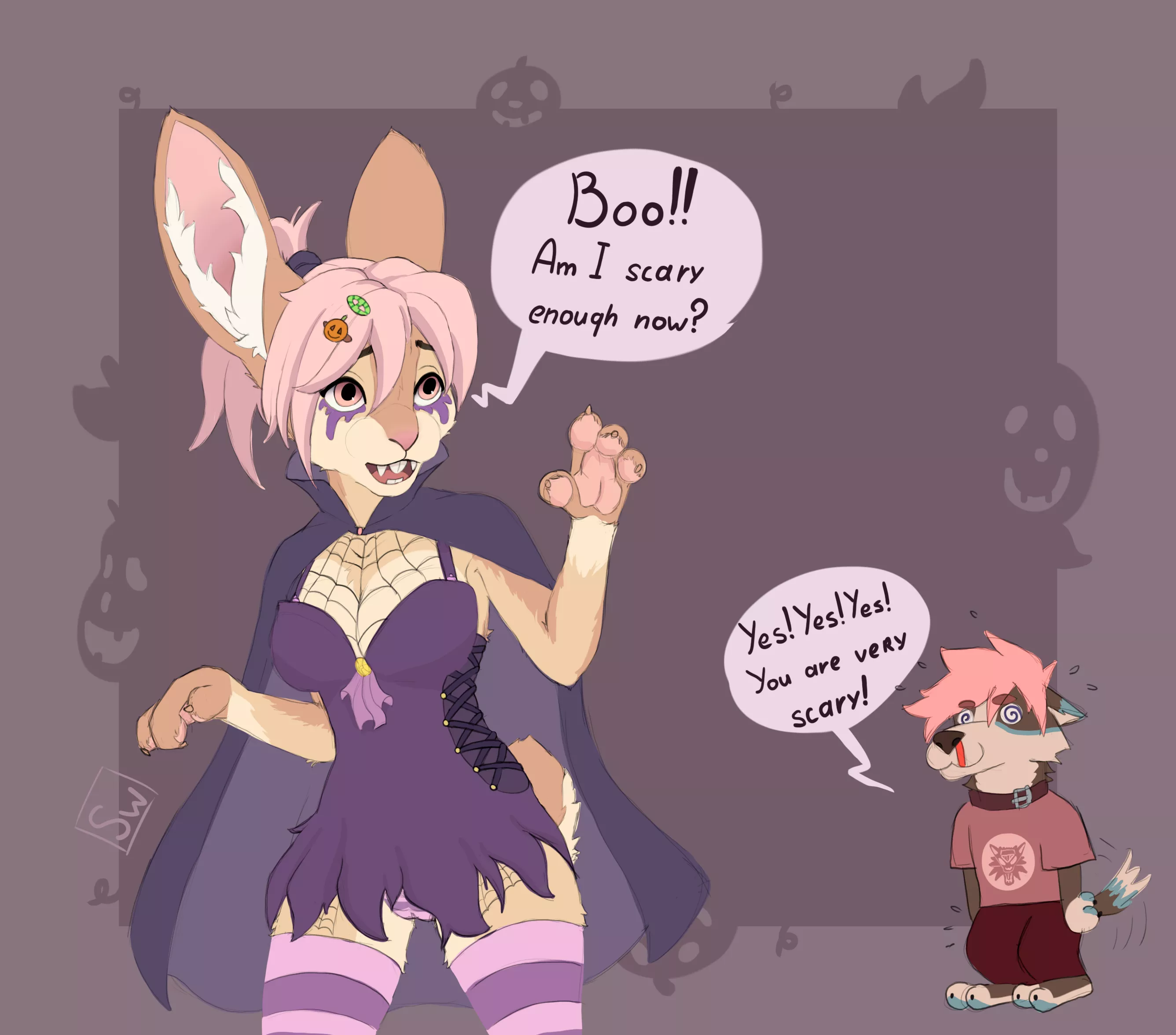 Dani is ready for Halloween, are you? (Art by me)