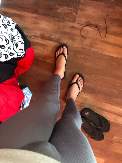 Flip flops it is ! Need ur manly hands to massage them !