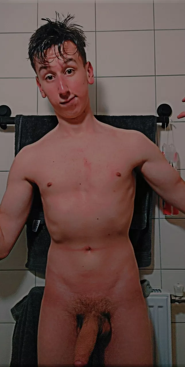 fresh out of the shower