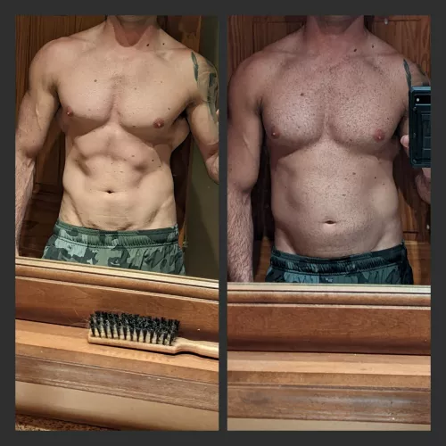 Going bear mode for winter, gonna grow out the chest hair and put in some more weight for winter? What do you guys think so far?