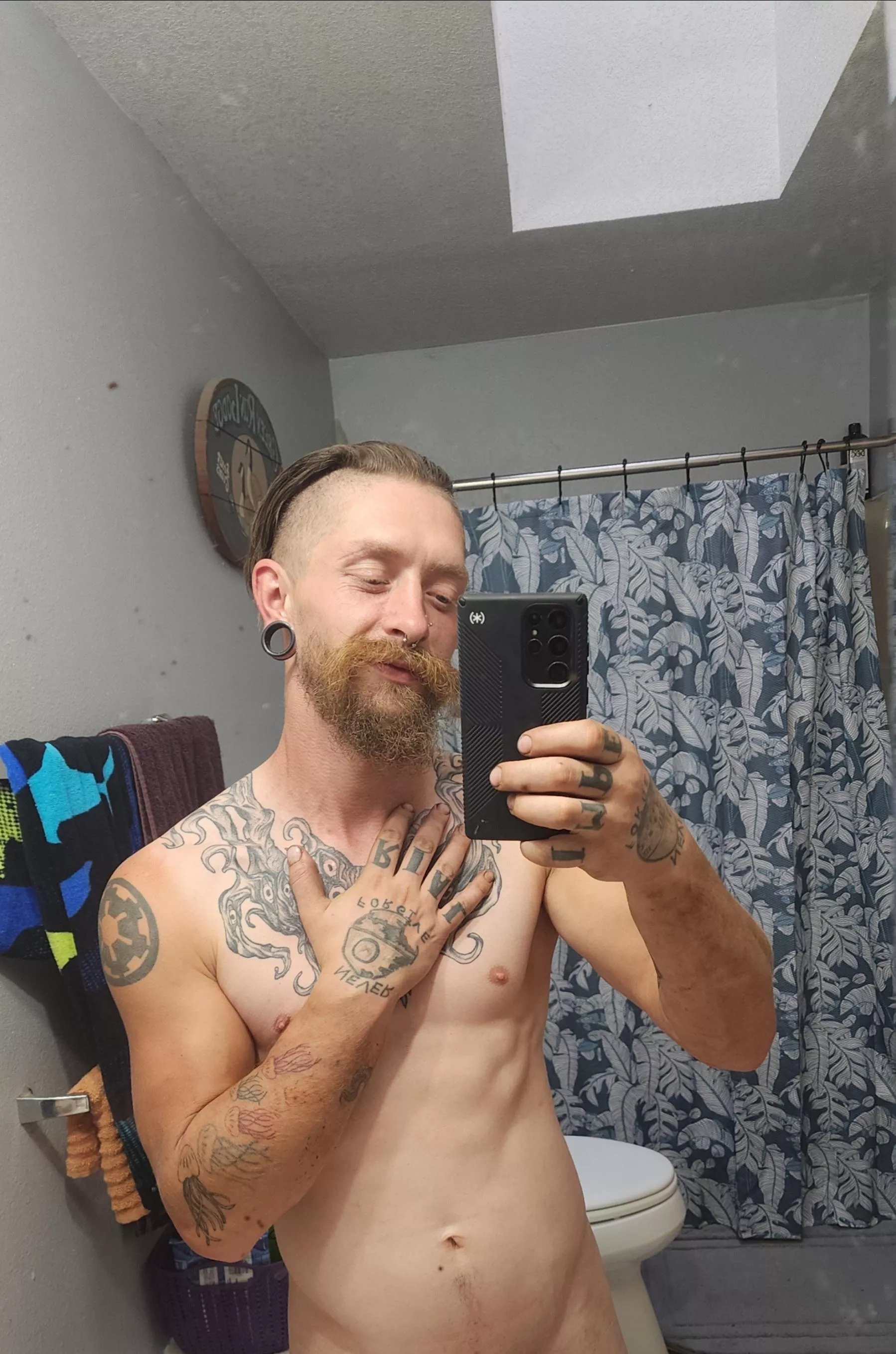 Got a little dirty at work today. Now for a shower.