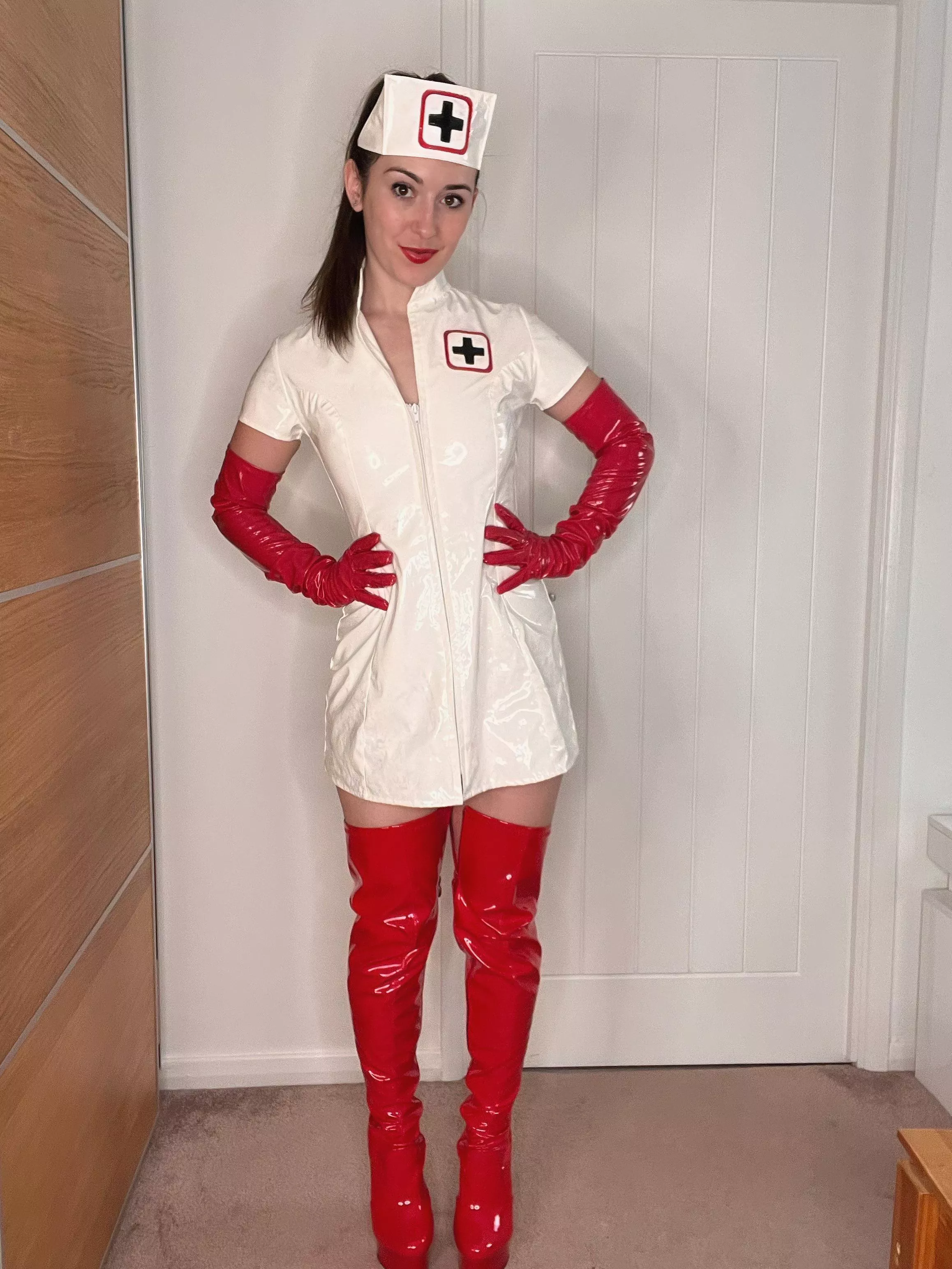 I feel like this PVC outfit looks so much better with the boots