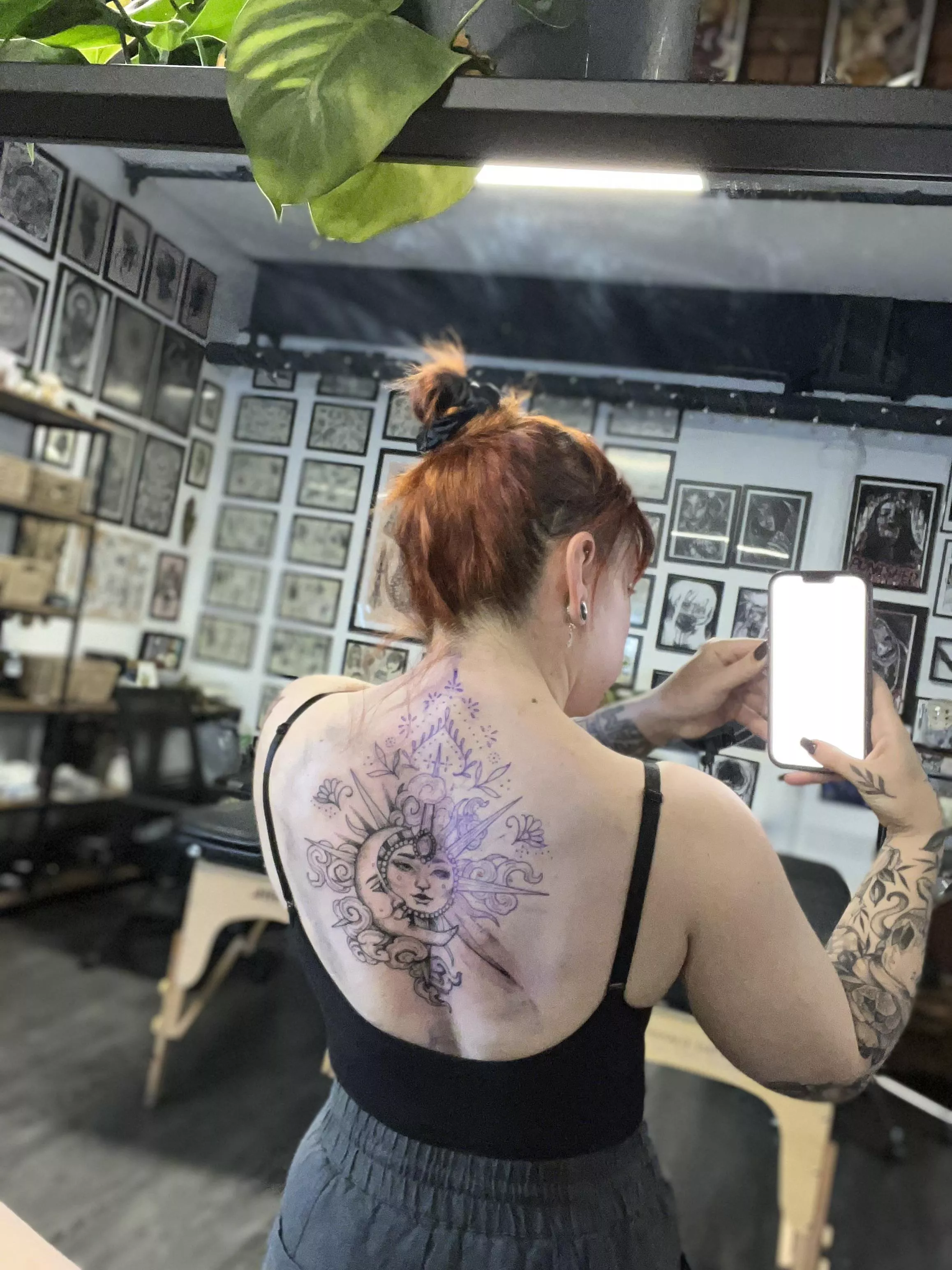 I got my back tattooed 😌