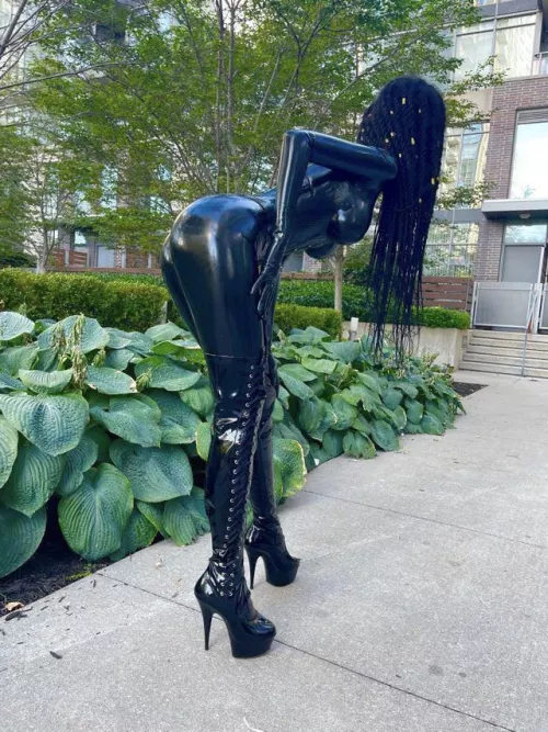 I love wearing my latex catsuit especially in public. I get so many people staring at me!