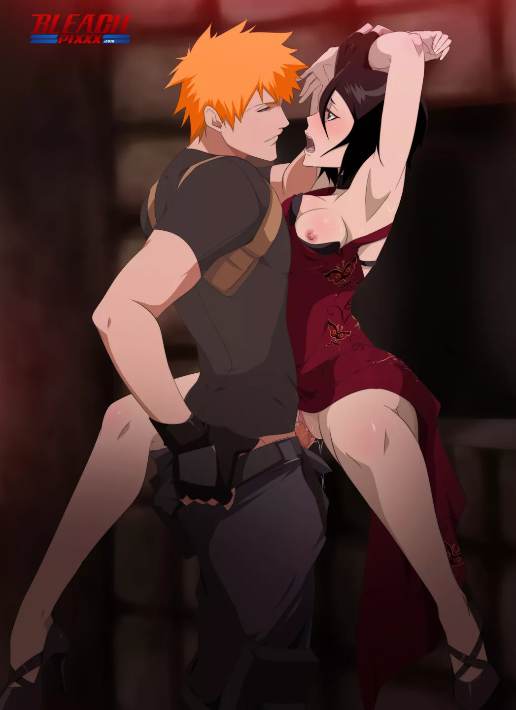 Ichigo Showing Rukia How to Enjoying The Halloween Celebrations