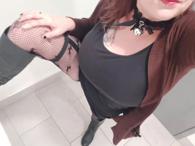 If you fuck me hard enough maybe the bell on my collar will make some noise for you