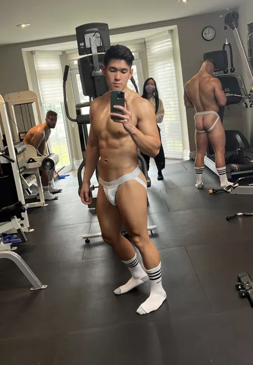 Jockstrap gym time