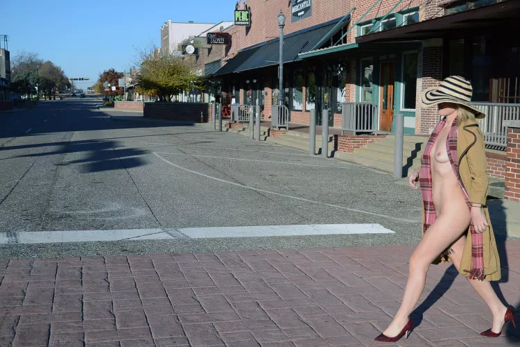 Just crossing the street…