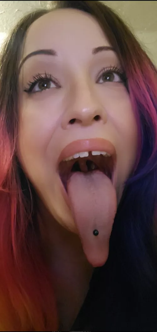 just the tongue is out.. for now...