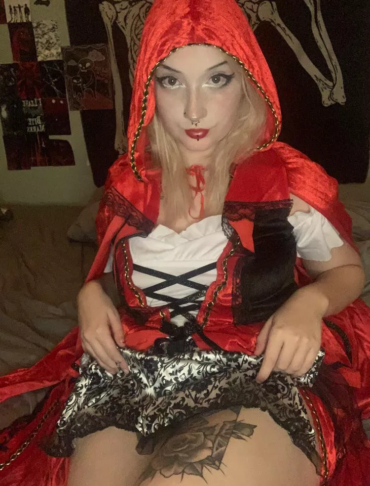 Little red riding hood loves to ride