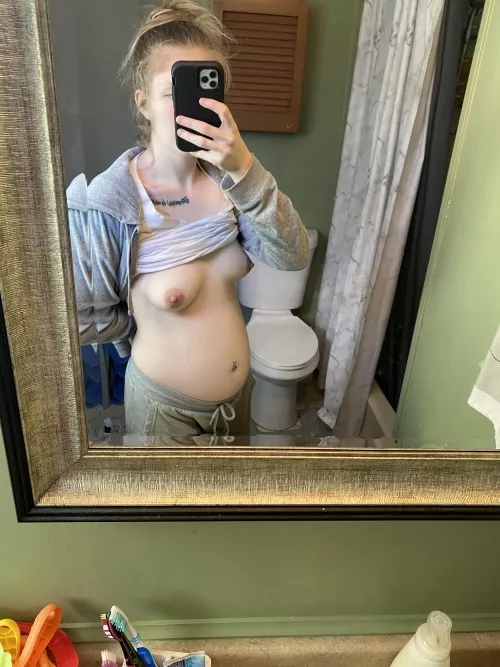 My boobs are starting to even out ! One’s always been a lot bigger than the other !