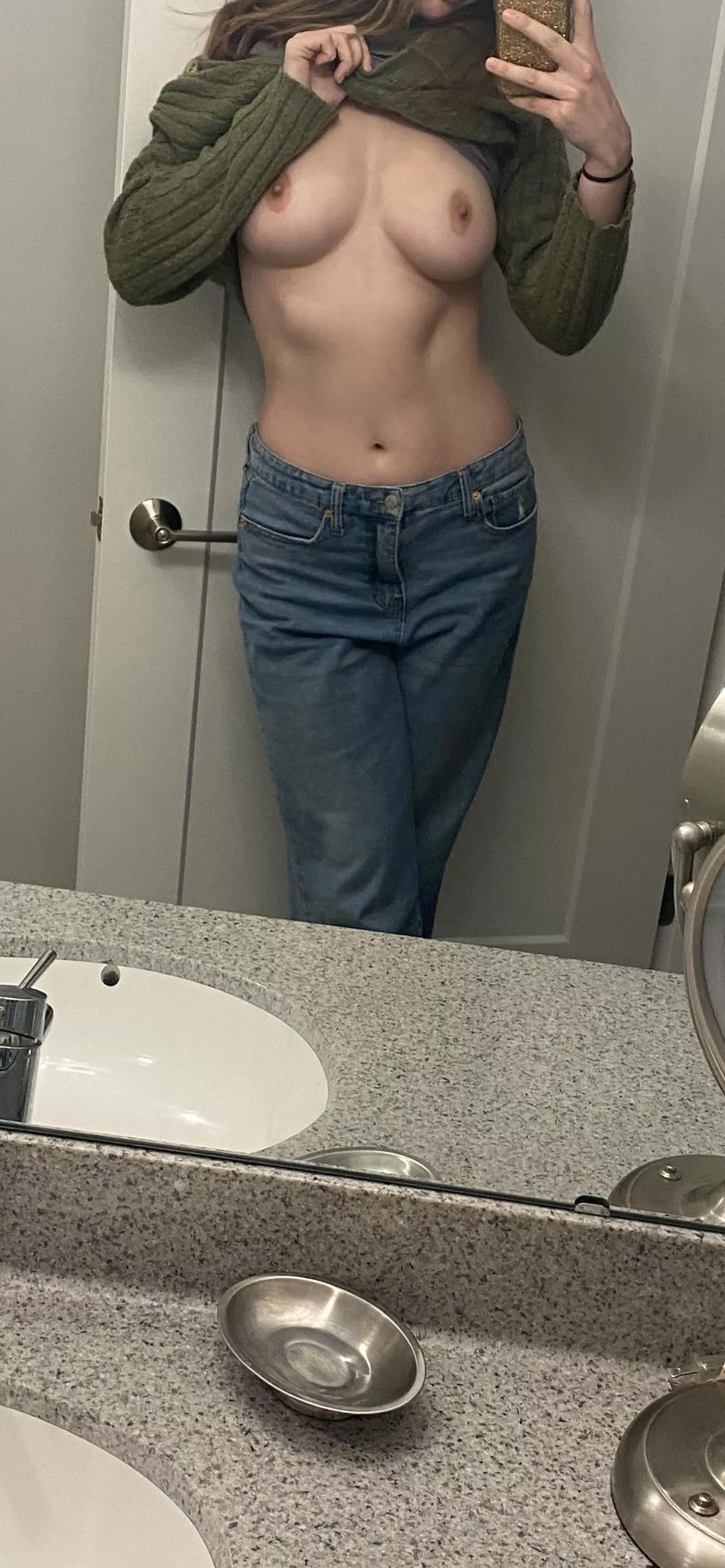 No bra sweater weather