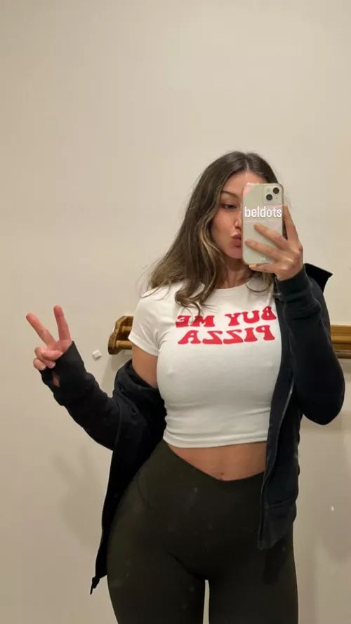 Open to swap a bra for pizza hehe