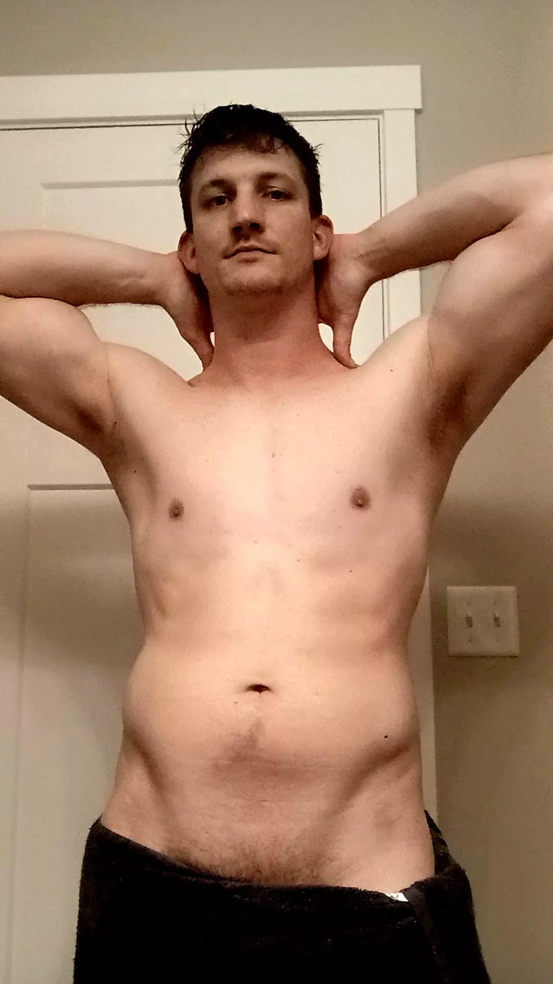 Post workout shower posing (M)