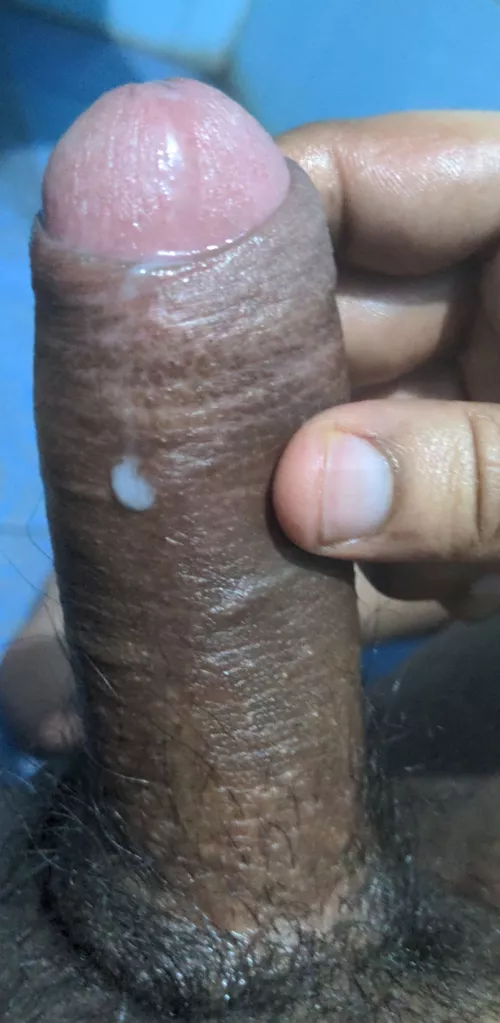 pre with a drop of cum