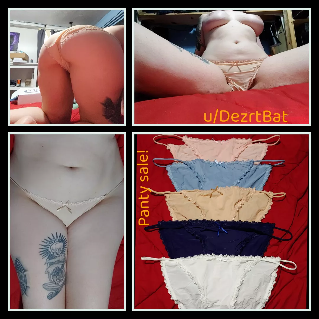 [selling] Panties from a sexy goth nurse 😏🏥🦇 Pics come with every wear! 📷