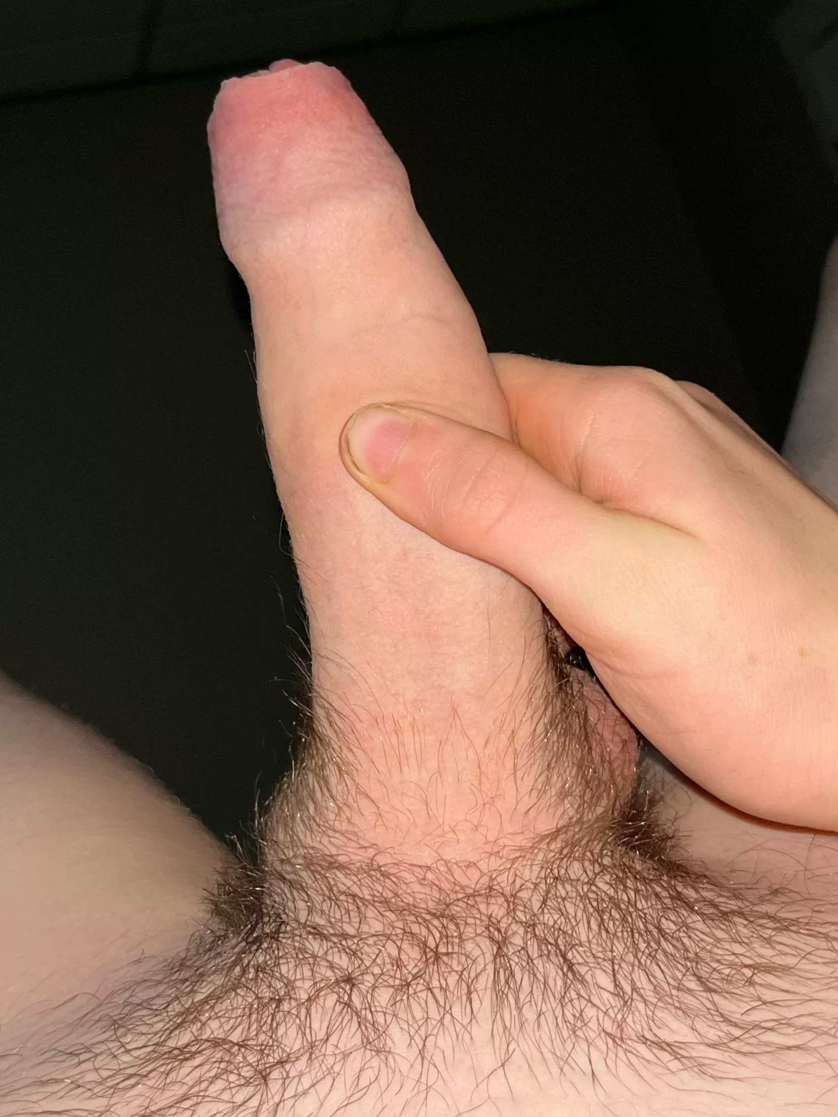 Short pubes and a fat cock