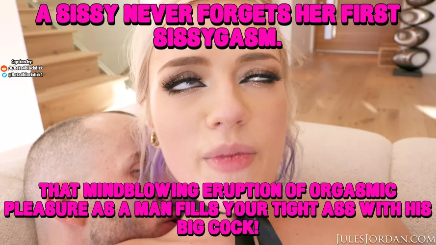 the first sissygasm 🥰