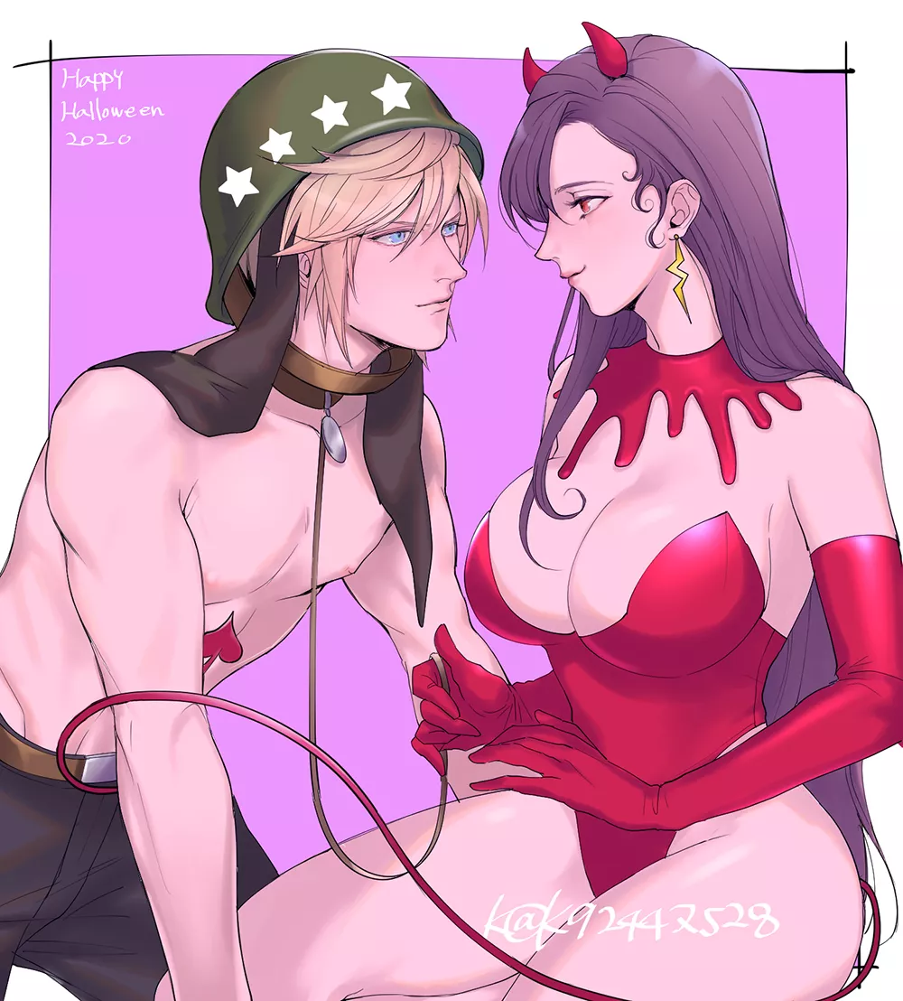 Tifa And Cloud Halloween Fun (Mugikoma)