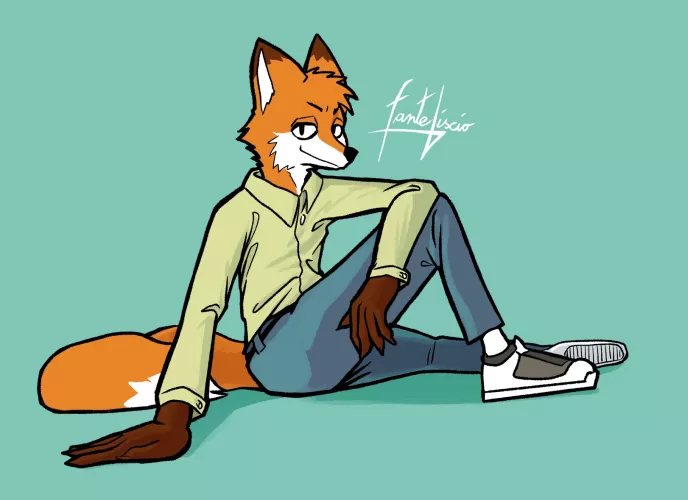 Trying out thicker lineart (art by me)